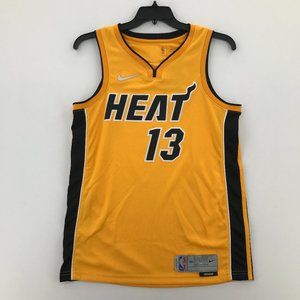 Nike Jersey Mens Medium 44 Yellow Black Bam Adebayo Miami Heat Basketball Shirt